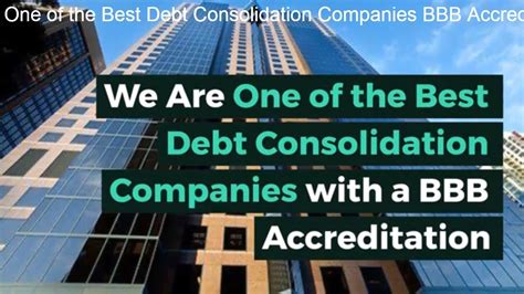 bbb approved debt consolidation companies
